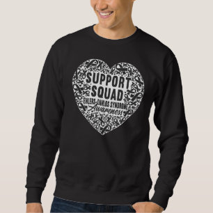 Sweatshirt Équipe de soutien I Zebra Ribbon I Ehlers Danlos S