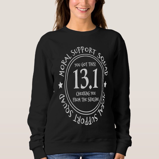 Sweatshirt Équipe de soutien moral 13 1  Course à pied sur se (Devant)