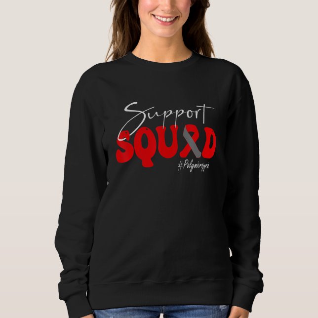Sweatshirt Équipe de soutien Polymicrogyrie Sensibilisation R (Devant)