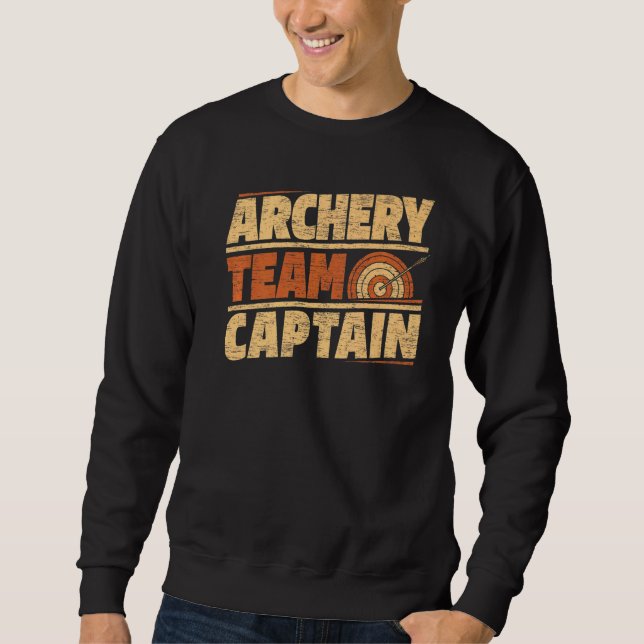 Sweatshirt Équipe de tir à l'arc Capitaine Bowman Bow Arrows  (Devant)