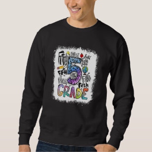 Sweatshirt Équipe de typographie de 5e année Thé de 4e année