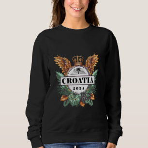 Sweatshirt Équipe de vacances Croatie 2024 Hrvatska