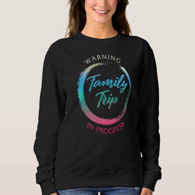 Sweatshirt Équipe De Voyage En Cours De Fête Route D'Été Tr (Devant)