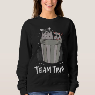 Sweatshirt Équipe Déchets Animaux Ordures Gang Opossum Raccoo