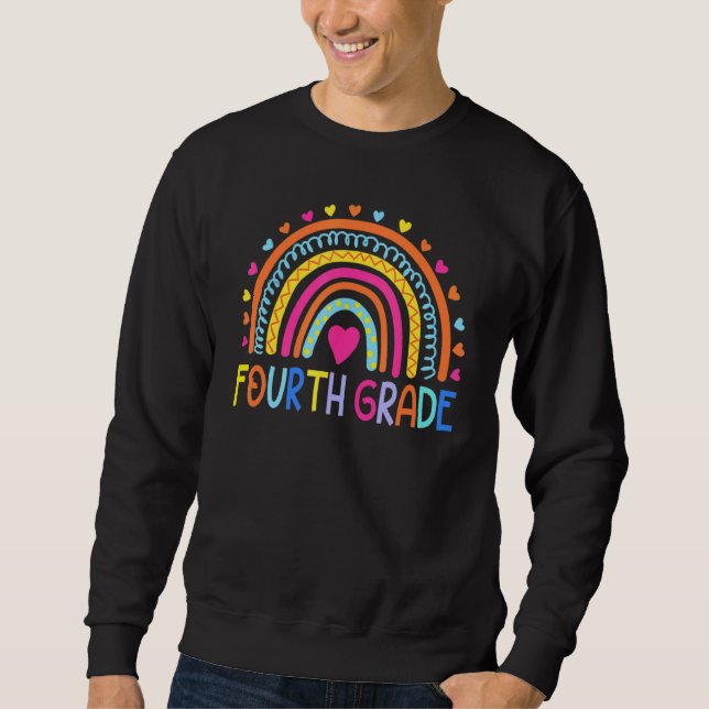 Sweatshirt Équipe d'enseignant 4e G de classe Rainbow Girls B (Devant)