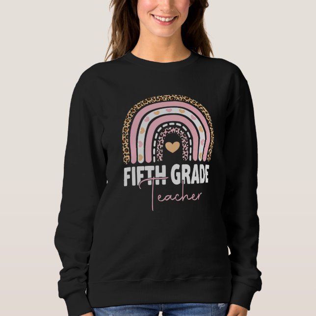 Sweatshirt Équipe d'enseignants de cinquième année 5e année E (Devant)