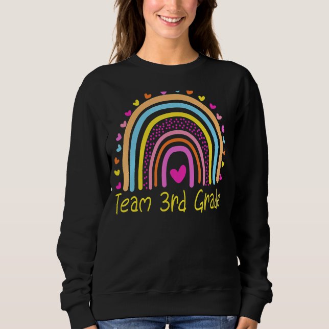 Sweatshirt Équipe d'enseignants de troisième année 3e année A (Devant)