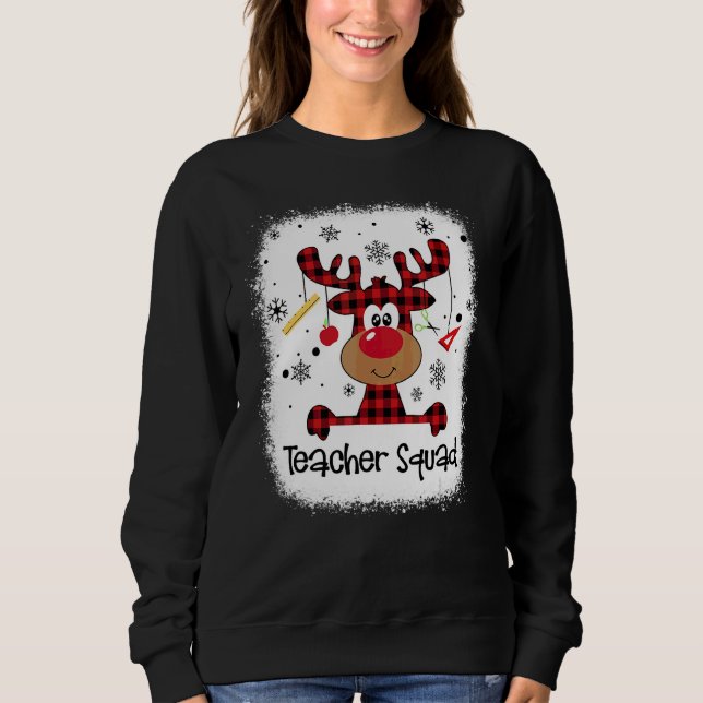 Sweatshirt Équipe d'enseignants décolorés Renne Enseignant No (Devant)