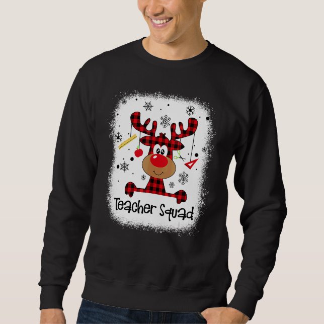 Sweatshirt Équipe d'enseignants décolorés Renne Enseignant No (Devant)