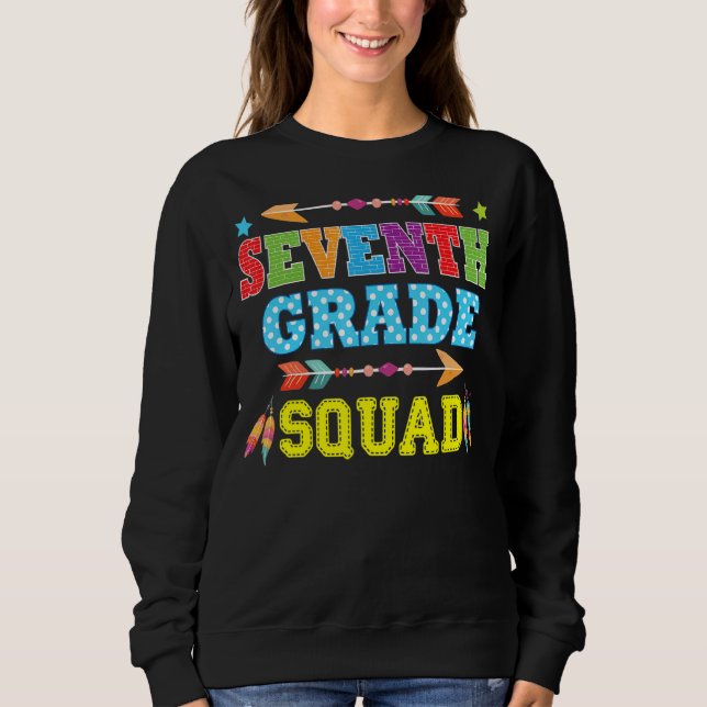 Sweatshirt Équipe d'équipe de 7e année Rocks Septième année R (Devant)