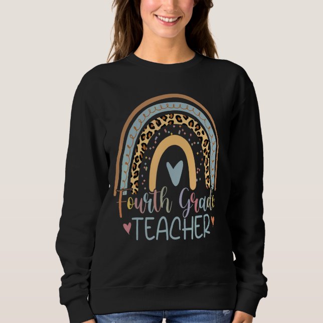 Sweatshirt Équipe des enseignants de quatrième année 4e année (Devant)