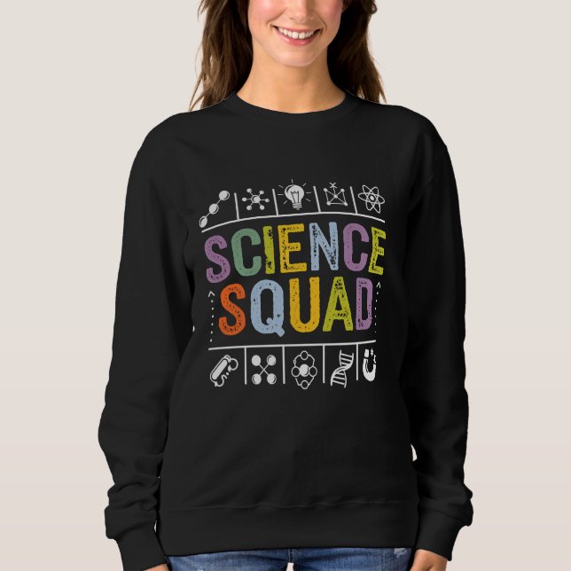 Sweatshirt Équipe des sciences amusant scientifique Amateur e (Devant)