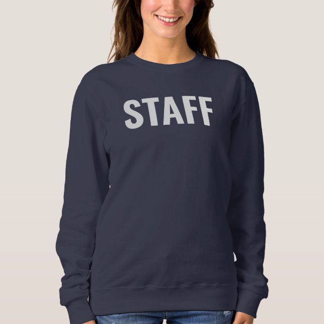 Sweatshirt Équipe d'état-major Ajouter le logo Texte ici Femm (Devant)
