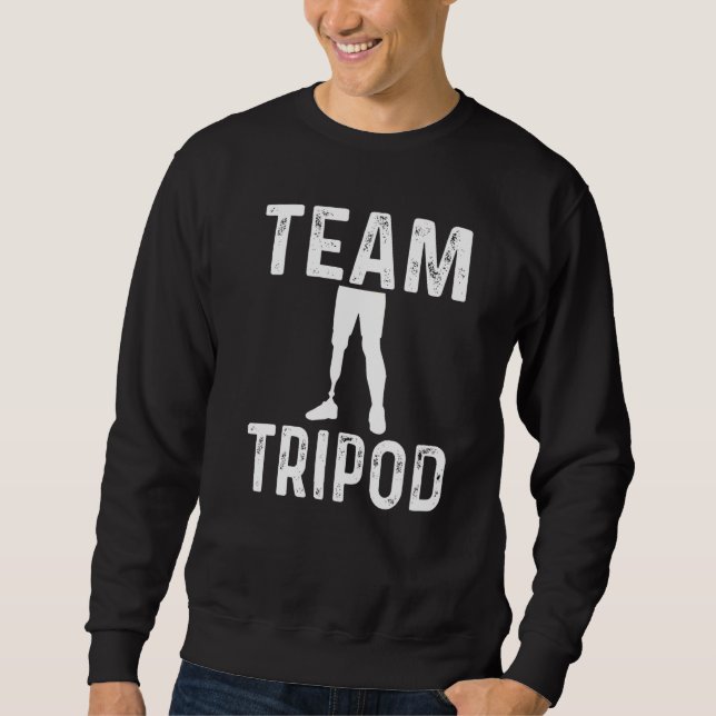 Sweatshirt Équipe d'humour amputé Tripode corrigé amputé d'un (Devant)
