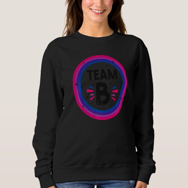Sweatshirt Équipe Drapeau Bisexuel Bi Pride B (Devant)