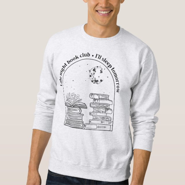 Sweatshirt Équipe du club de lecture de nuit pour hommes (Devant)