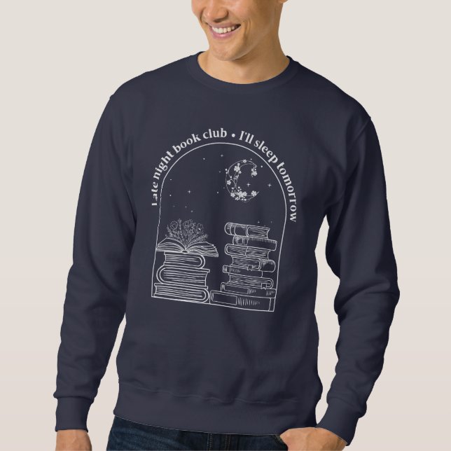 Sweatshirt Équipe du club de lecture de nuit pour hommes (enc (Devant)