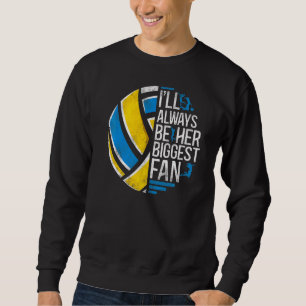 Sweatshirt Équipe du joueur de volley-ball Vintage Je serai t