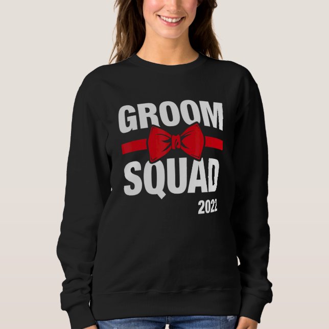 Sweatshirt Équipe du marié 2022 Garçons d'honneur Enterrement (Devant)
