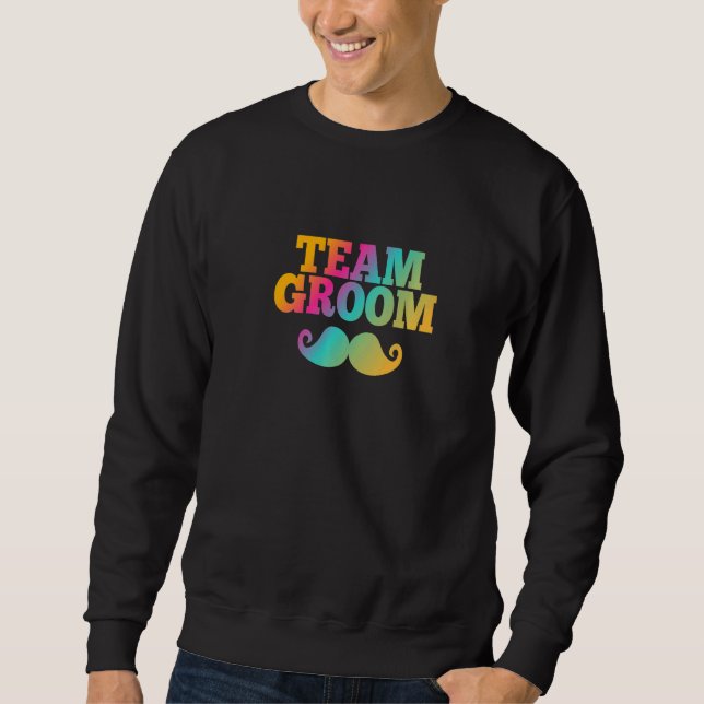 Sweatshirt Équipe du marié hommes  Hommes Bachelor Enterremen (Devant)