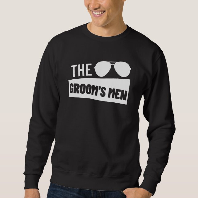 Sweatshirt Équipe du marié Mariage Témoin de mariage Enterrem (Devant)