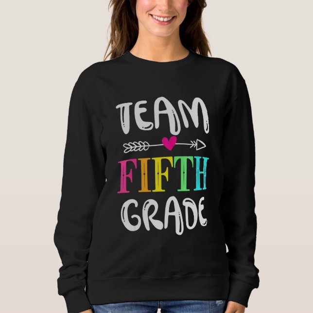 Sweatshirt Équipe Enseignant Cinquième année  Cinquième année (Devant)
