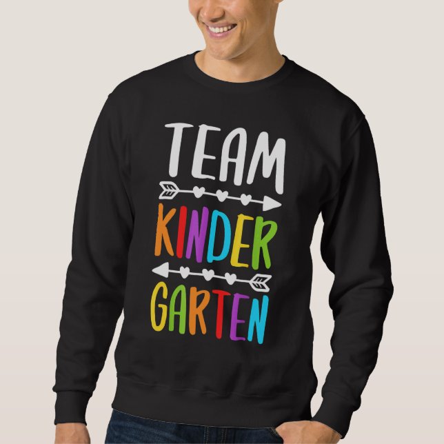 Sweatshirt Équipe Enseignant De Jardin D'Enfants Retour À L'É (Devant)