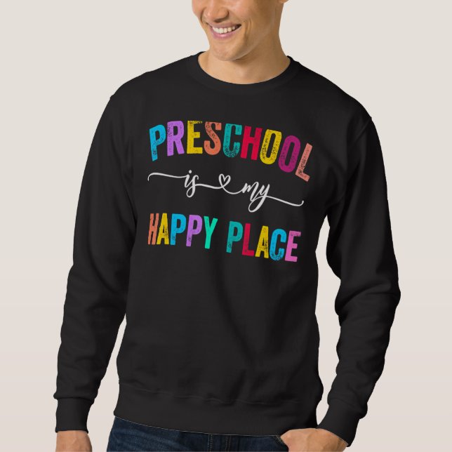 Sweatshirt Équipe Enseignant préscolaire Étudiant Retour À L' (Devant)