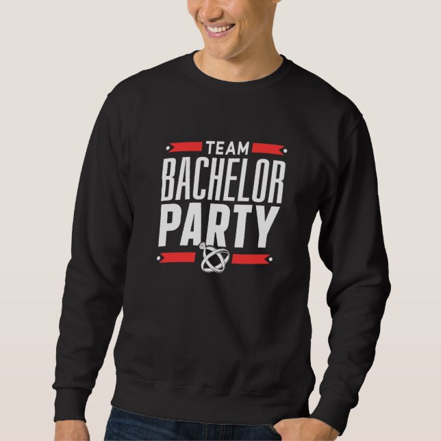 Sweatshirt Équipe enterrement de vie de garçon mariée  (Devant)