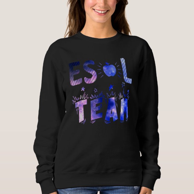 Sweatshirt Équipe Esol et Galaxie des étudiants (Devant)