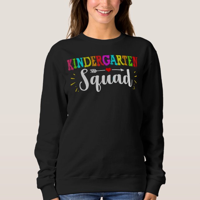 Sweatshirt Équipe Gardergarten Squacher Retour À L'École (Devant)