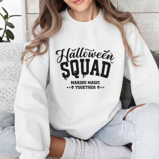 Sweatshirt Équipe Halloween créant de la magie ensemble typog