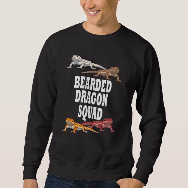 Sweatshirt Équipe ironique Lézard (Devant)