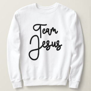 Sweatshirt Équipe Jésus s'unissent dans la foi et l'amour