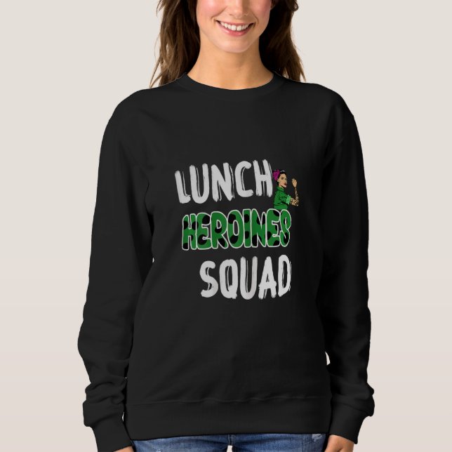 Sweatshirt Équipe Léopard De Femmes Déjeuner Heroines Bureau  (Devant)