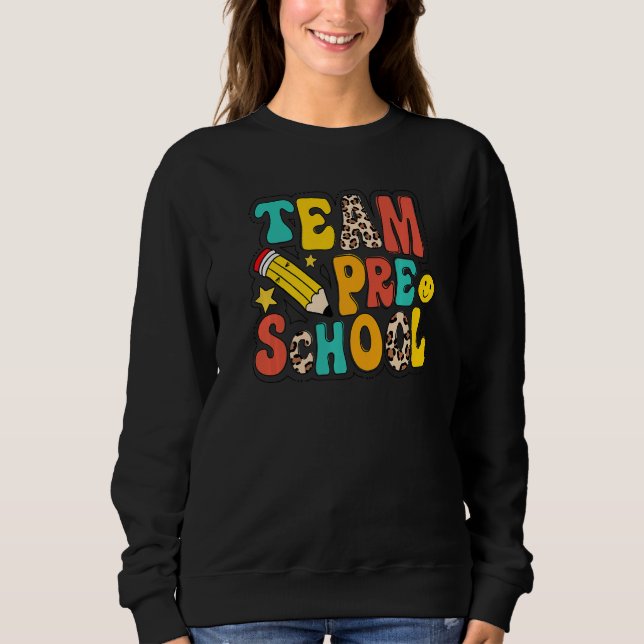 Sweatshirt Équipe léopard Enseignant de maternelle Élève Prem (Devant)