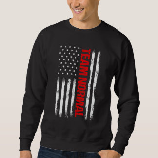 Sweatshirt Équipe Normale Us Drapeau Humour politique Teamnor