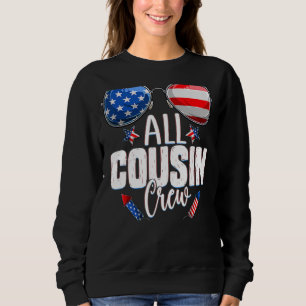 Sweatshirt Équipe Patriotique Cousin 4 juillet tous les équip