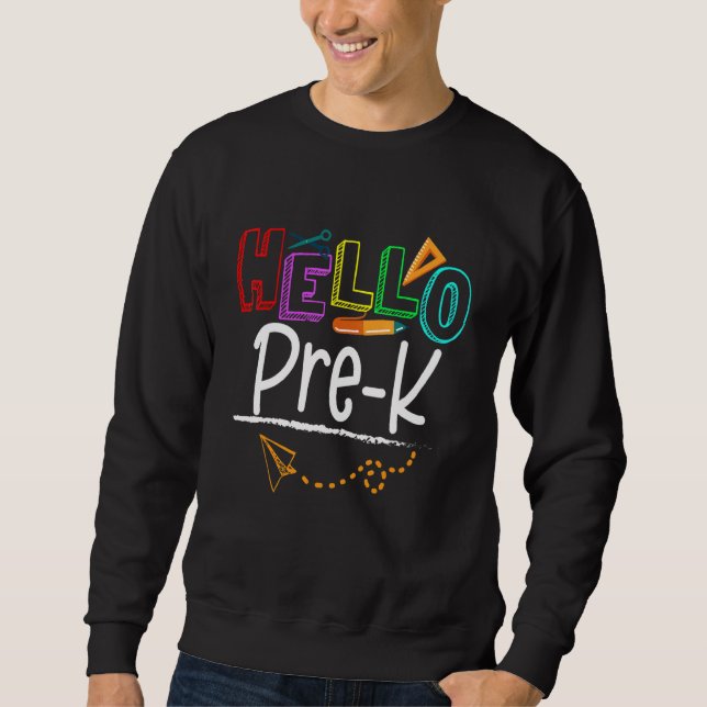 Sweatshirt Équipe Pré K Enseignant Étudiant Préscolaire Retou (Devant)