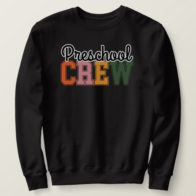 Sweatshirt Équipe préscolaire mignonne (Design devant)