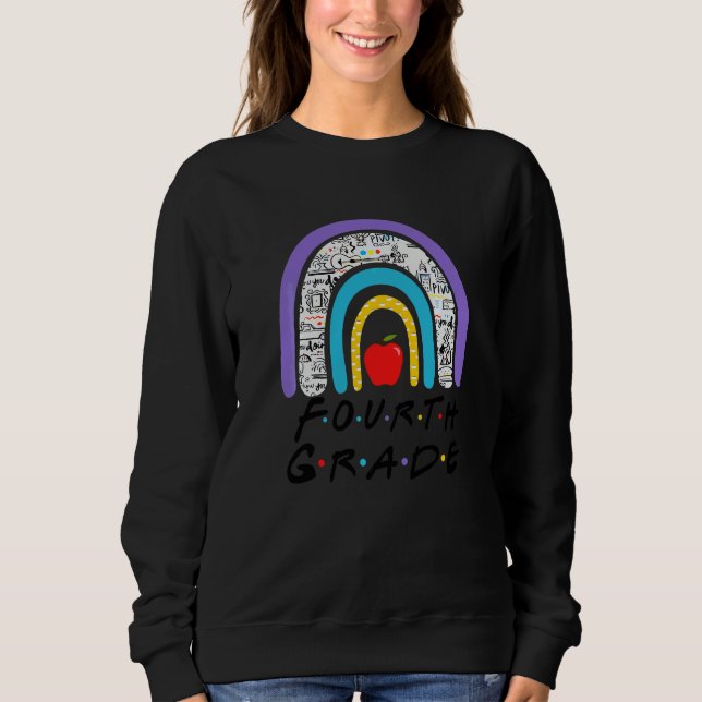 Sweatshirt Équipe Quatrième Année Équipe Retour Au Lycée Arc- (Devant)