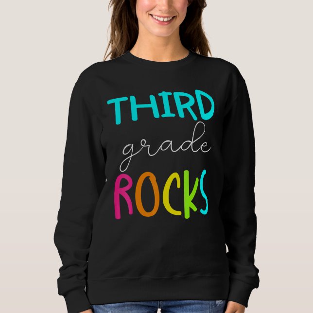 Sweatshirt Équipe Rocks de 3e année 3e année Enseignant 2 (Devant)