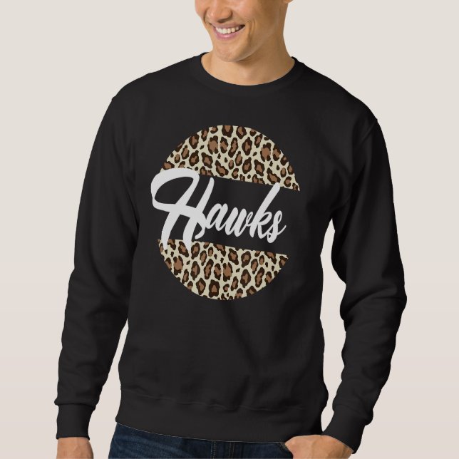 Sweatshirt Équipe sportive Mascotte du lycée Hawks Femmes Haw (Devant)