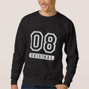 Sweatshirt Équipe sportive universitaire numéro 08 Date de na