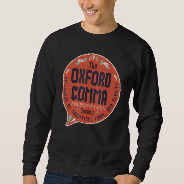 Sweatshirt Équipe vintage Oxford Comma (Devant)