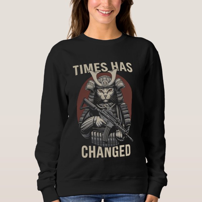 Sweatshirt Équipement tactique de paintball de chat samouraï  (Devant)