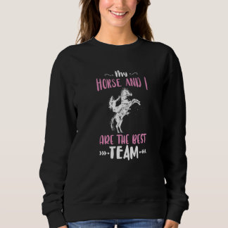 Sweatshirt Équitation Équitation Meilleure Équipe Hippique Co