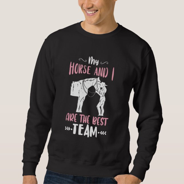 Sweatshirt Équitation Mon Cheval Et Moi Équitation Équitation (Devant)