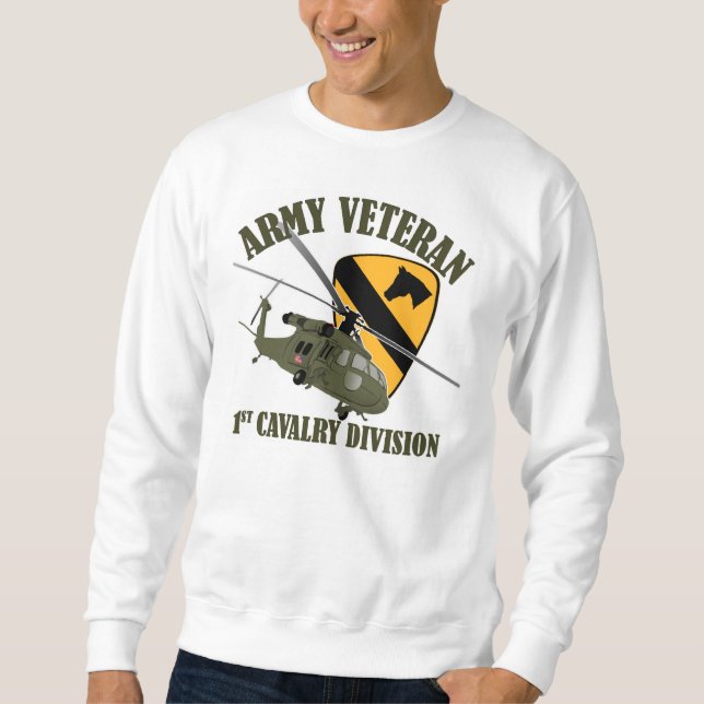 Sweatshirt ęr Vétérinaire de Cav - UH60 Blackhawk (Devant)