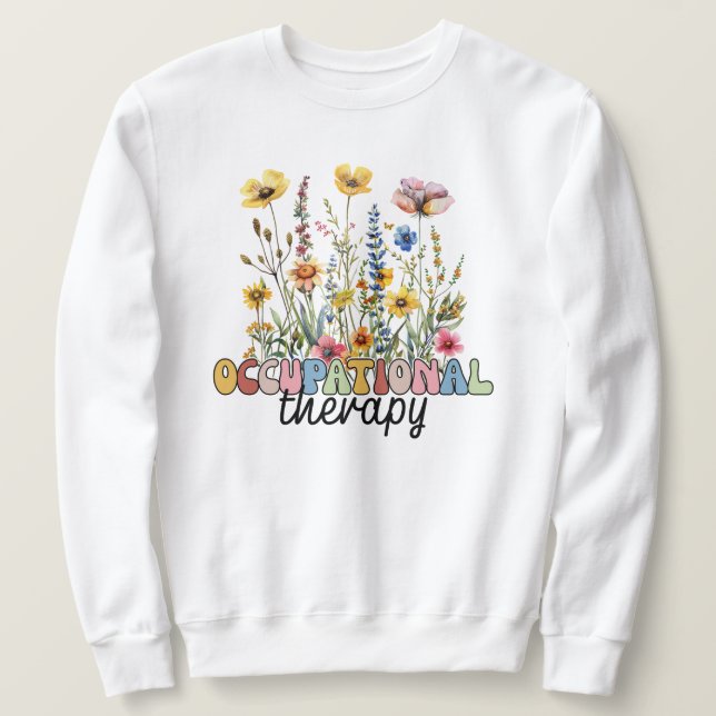Sweatshirt Ergothérapeute COTA Physiothérapeute (Design devant)